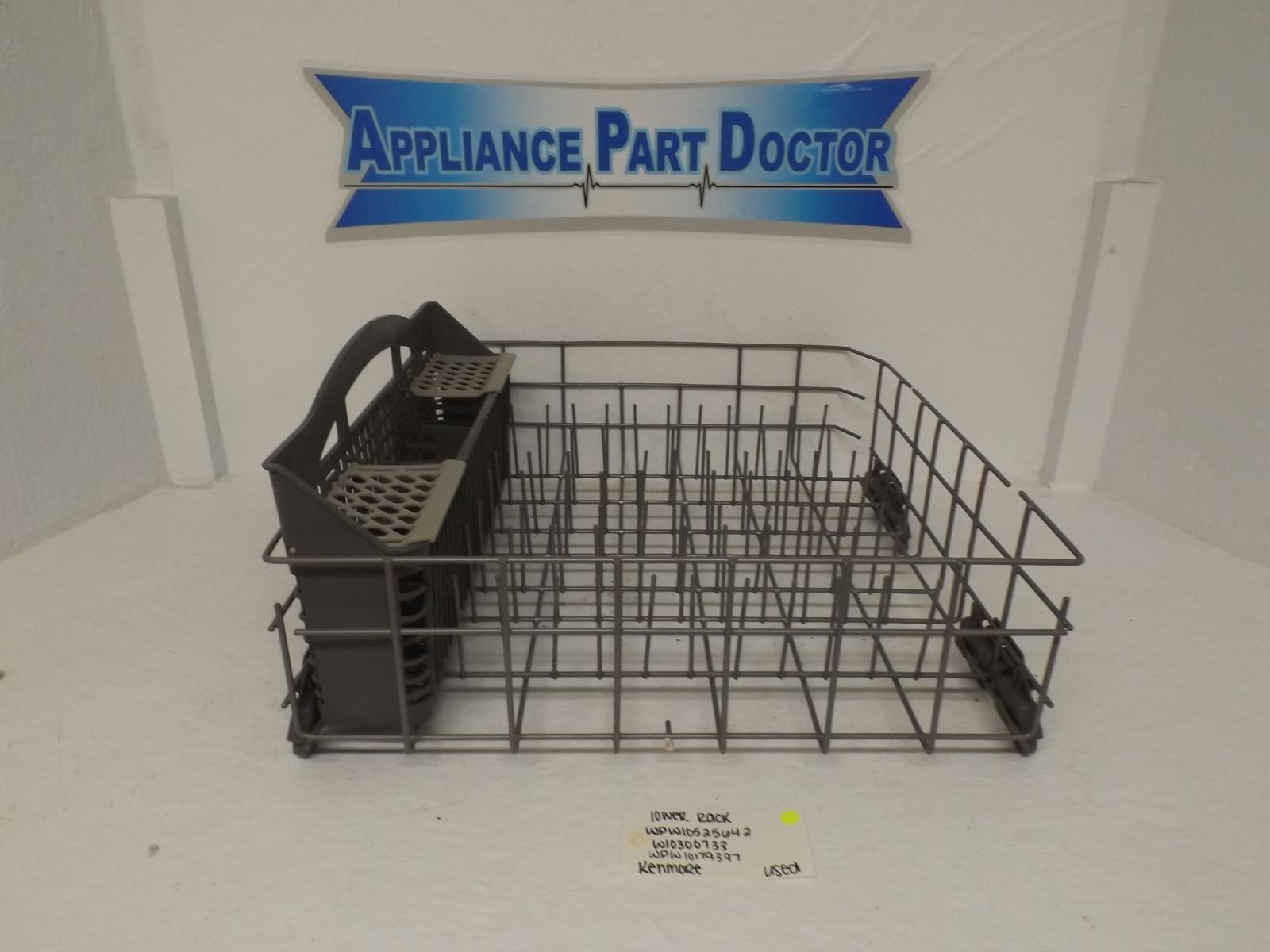 Kenmore Dishwasher WPW10525642 W10300733 WPW10179397 Lower Rack Used Kenmore Dishwasher WPW10525642 W10300733 WPW10179397 Lower Rack Used